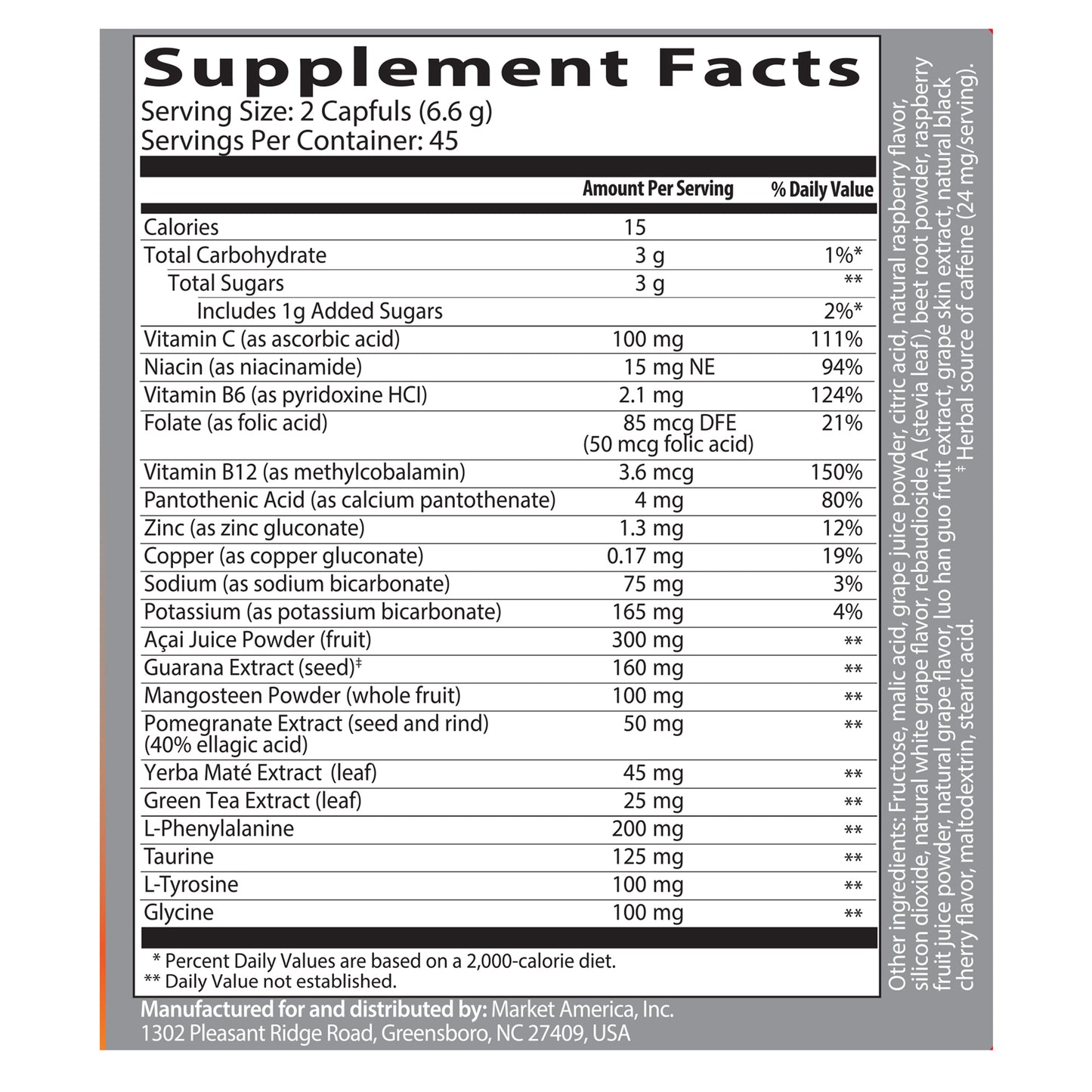 Isotonix巴西莓配方粉末