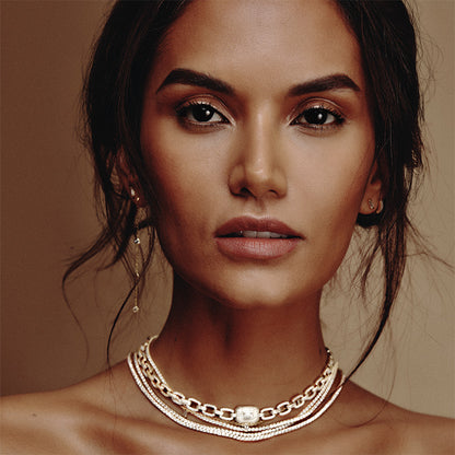 HAILEY - Round Cut Tennis Necklace