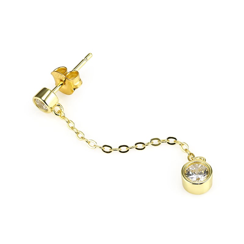 IRIS – Double Stone Drop Earrings