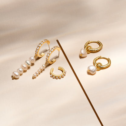 AVIVA – Glass Pearl Ear Cuff