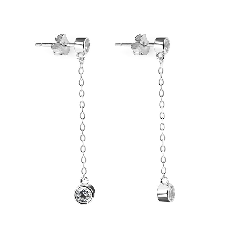 IRIS – Double Stone Drop Earrings