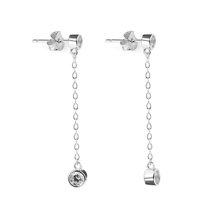 IRIS – Double Stone Drop Earrings