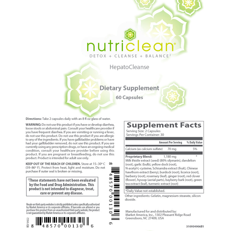 NutriClean® HepatoCleanse (Liver Support Formula)