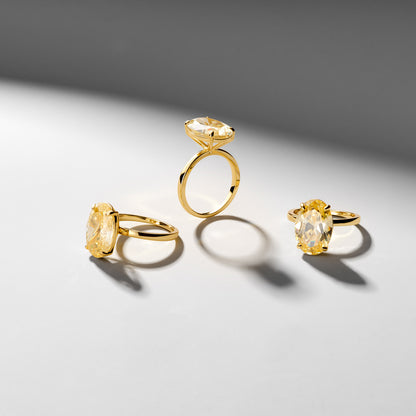 SIMONE – Yellow Diamond Simulant Ring