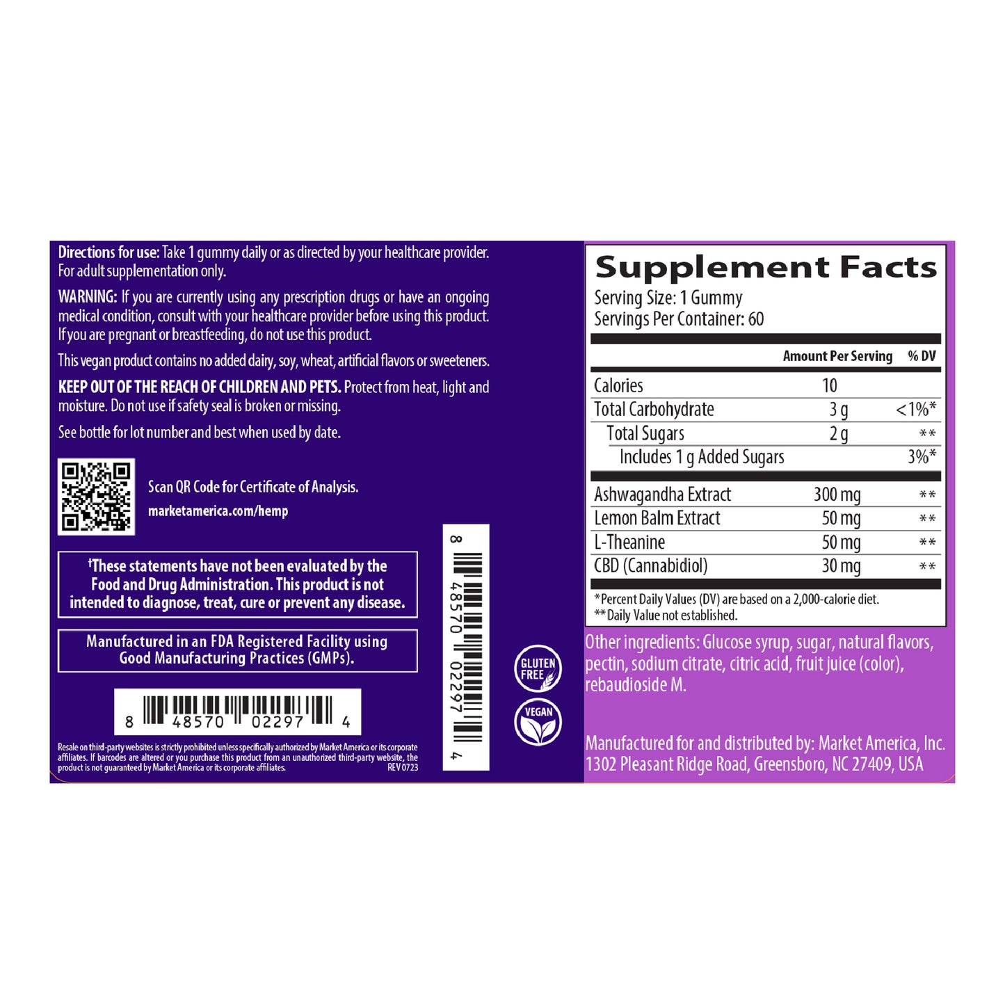 Bliss® CBD Gummies + Ashwagandha