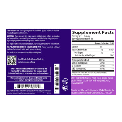 Bliss® CBD Gummies + Ashwagandha