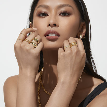 JAMES – Thin Hammered Ring Trio
