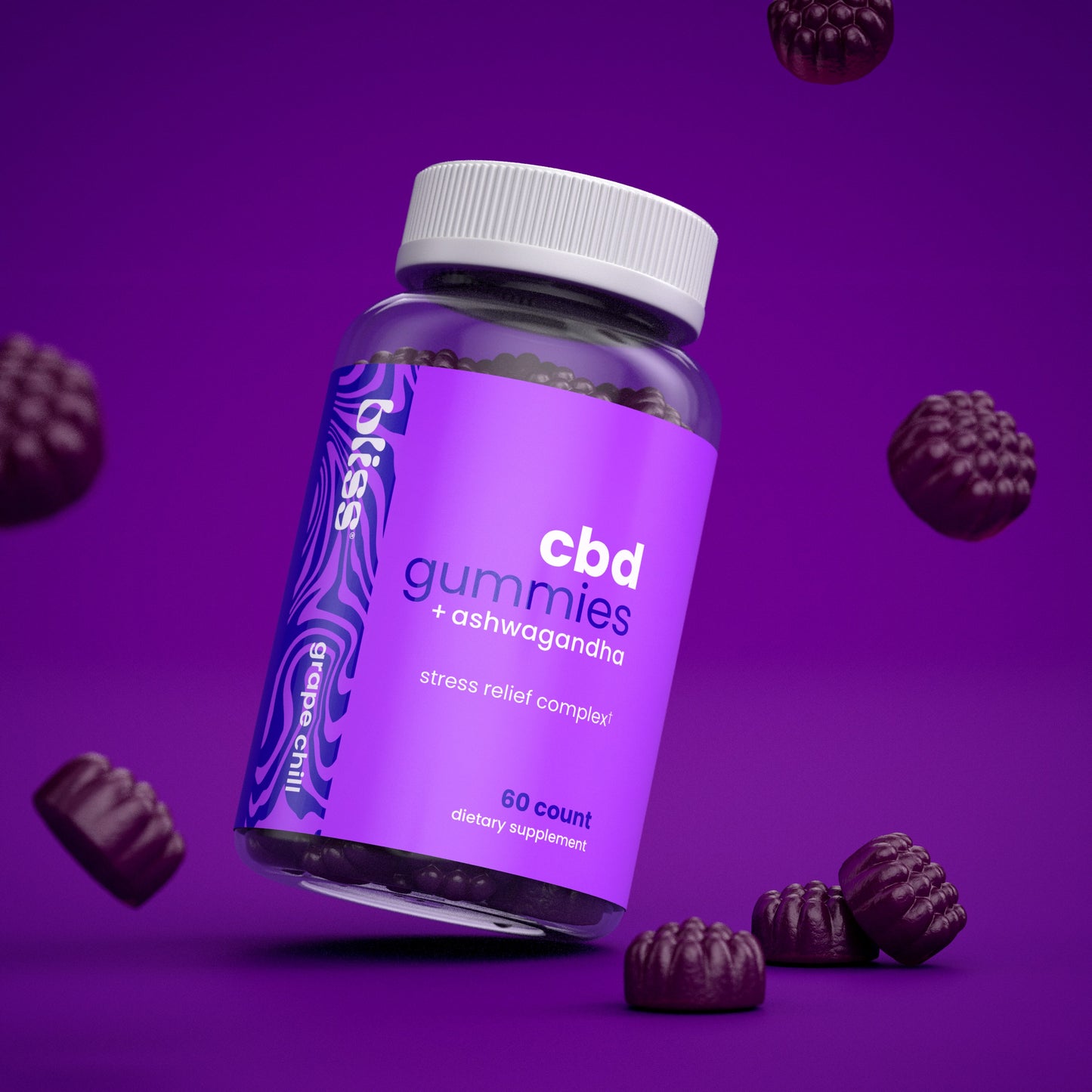 Bliss® CBD Gummies + Ashwagandha