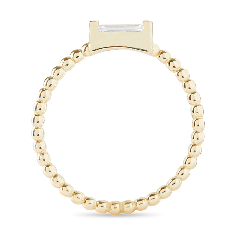 ADRIENNE - Spiraled Baguette Ring