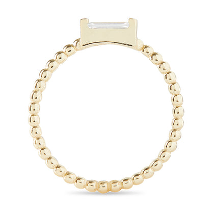 ADRIENNE - Spiraled Baguette Ring