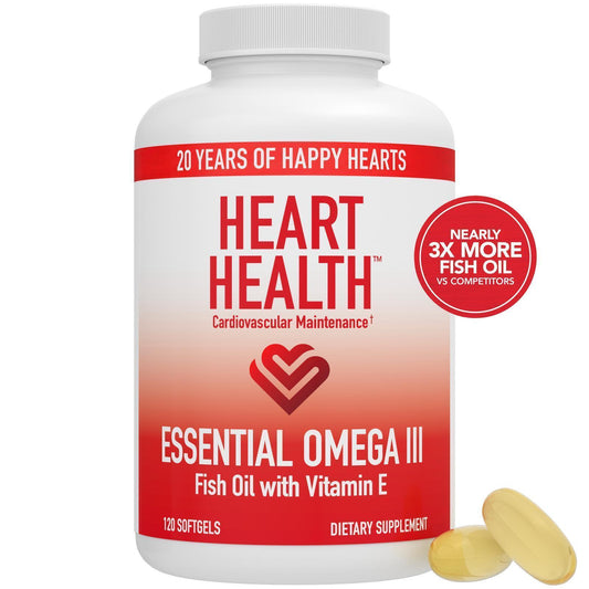Heart Health易善魚油維生素E膠囊食品