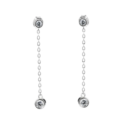 IRIS – Double Stone Drop Earrings