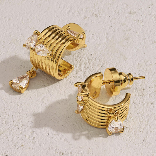 SLOANE - Vintage Charm Dangle Post Earrings