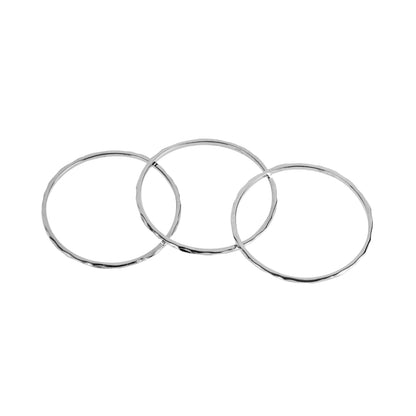 JAMES – Thin Hammered Ring Trio- (SPECIAL)