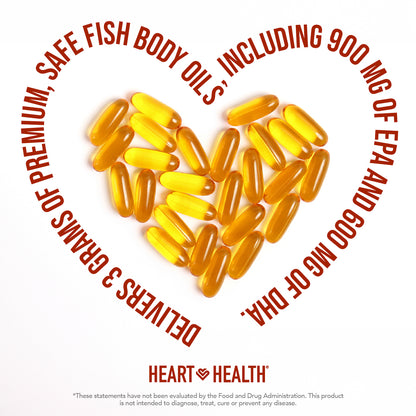 Heart Health Essential Omega III Fish Oil with Vitamin E
