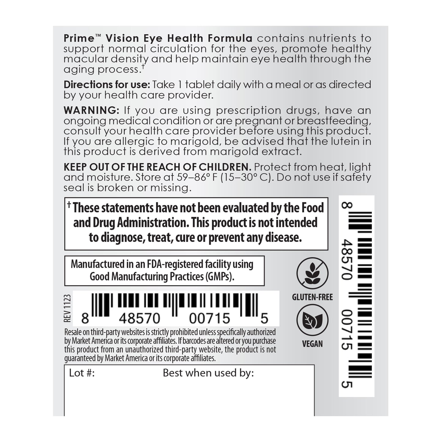 Prime Vision Eye Health Formula