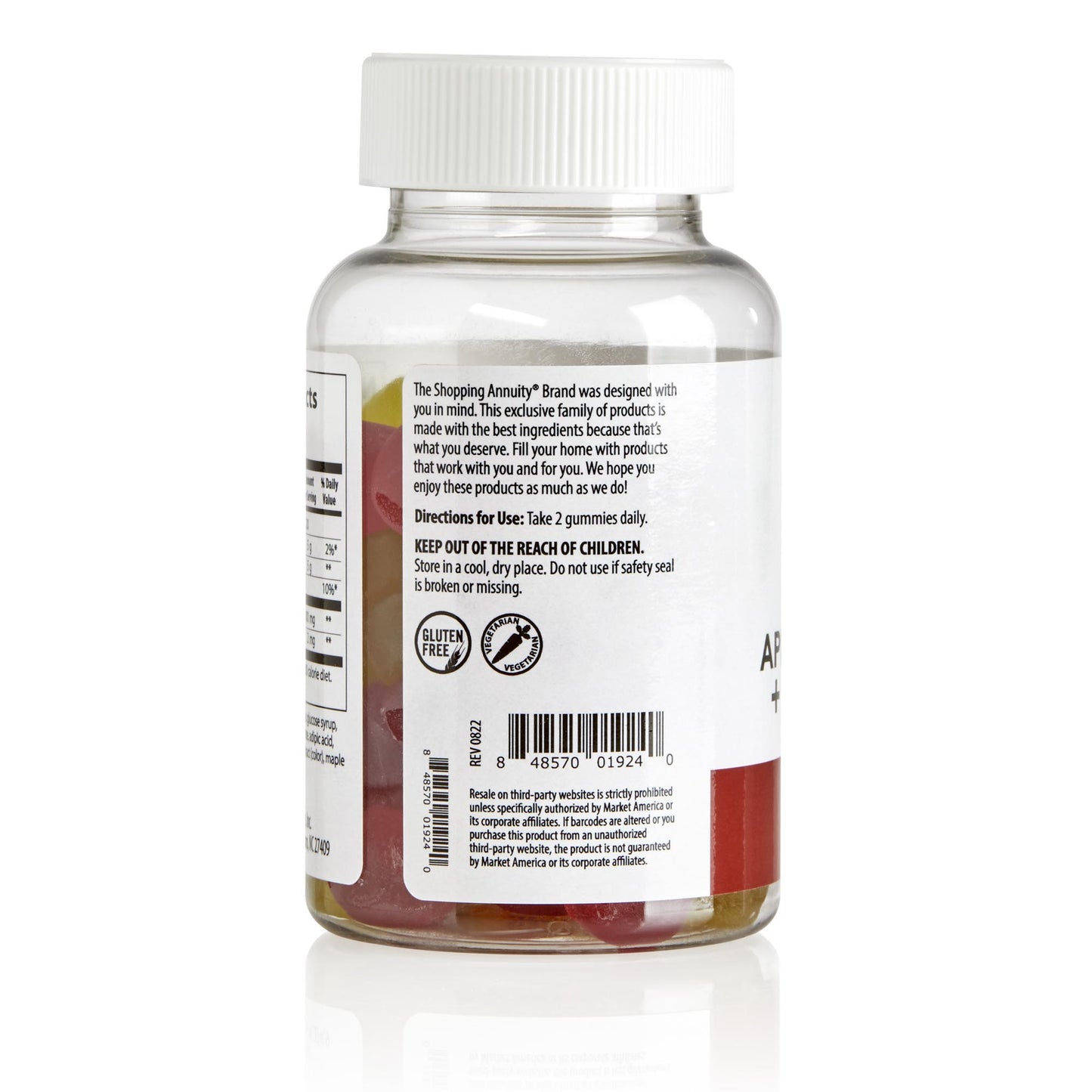 Shopping Annuity® Brand Premium Apple Cider Vinegar + Ginger Gummies