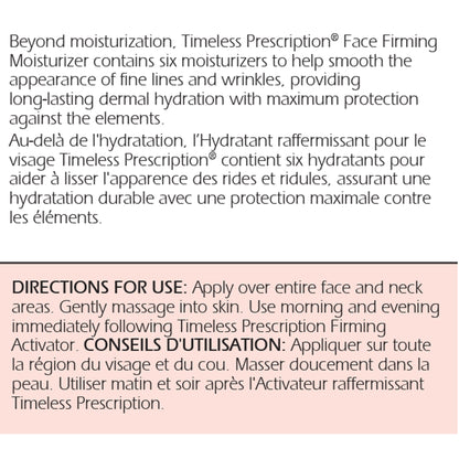 Timeless Prescription® Face Firming Moisturizer