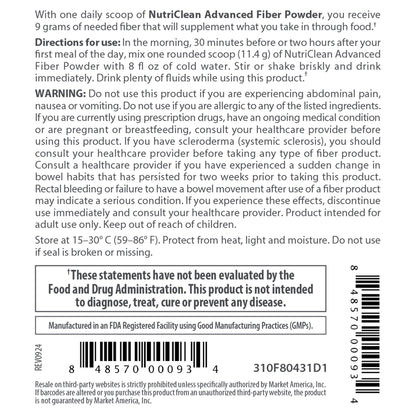 NutriClean® Advanced Fiber Powder with Stevia