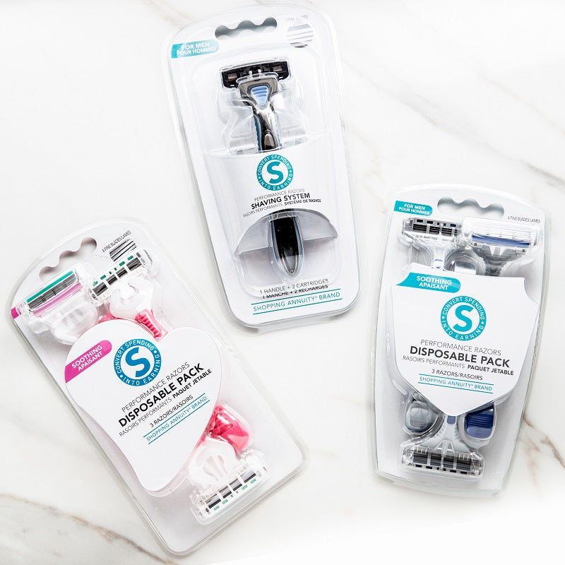 Shopping Annuity® Brand Performance Razors Disposable Pack for Men