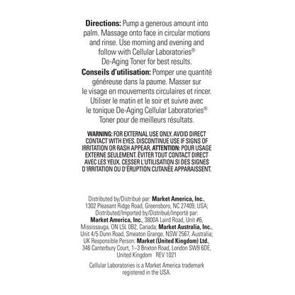 Cellular Laboratories® De-Aging Facial Cleanser