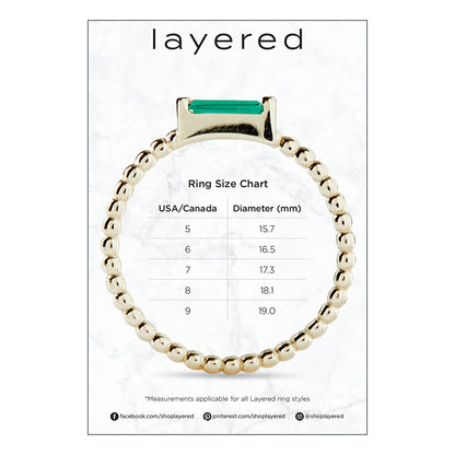 ADRIENNE - Spiraled Baguette Ring