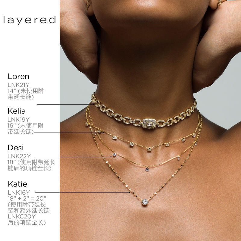 DESI - Pierced Round Cut Necklace