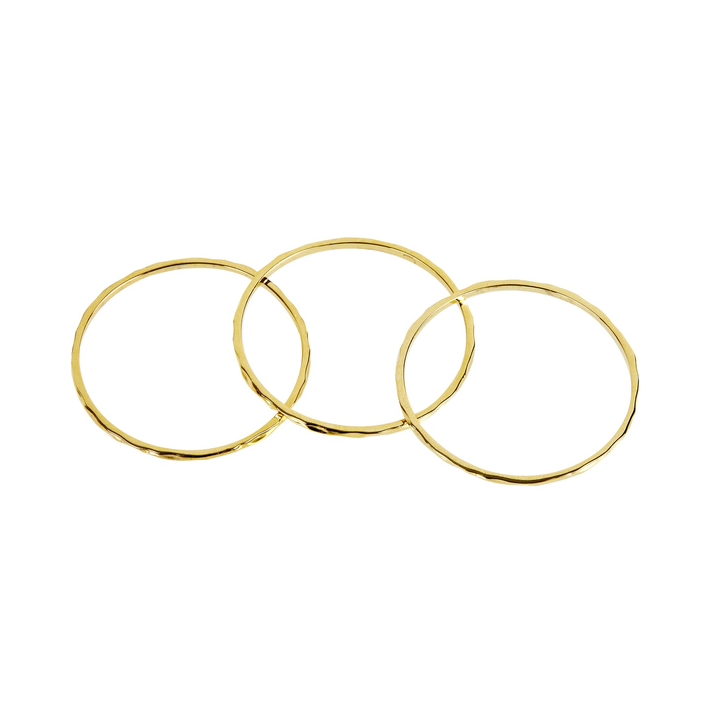 JAMES – Thin Hammered Ring Trio- (SPECIAL)