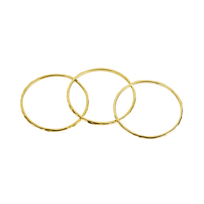 JAMES – Thin Hammered Ring Trio- (SPECIAL)