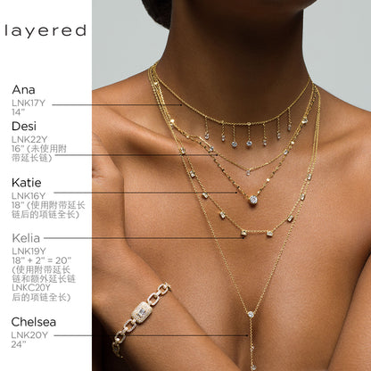 DESI - Pierced Round Cut Necklace
